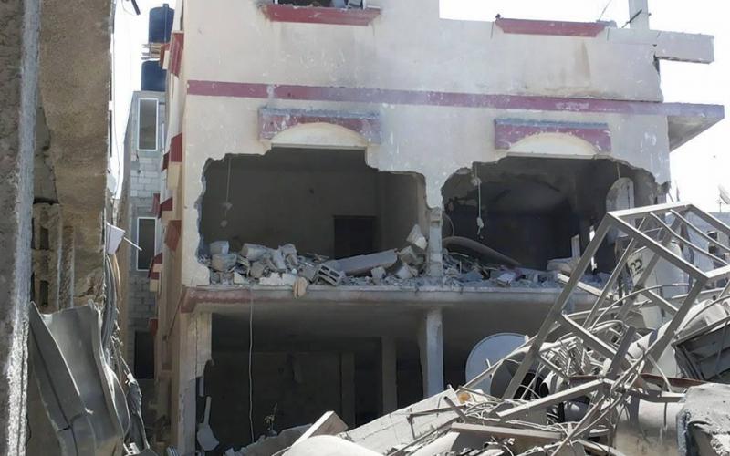 صور: تدمير حي القساطنية في المغازي وسط القطاع