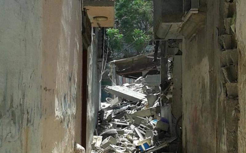 صور: تدمير حي القساطنية في المغازي وسط القطاع