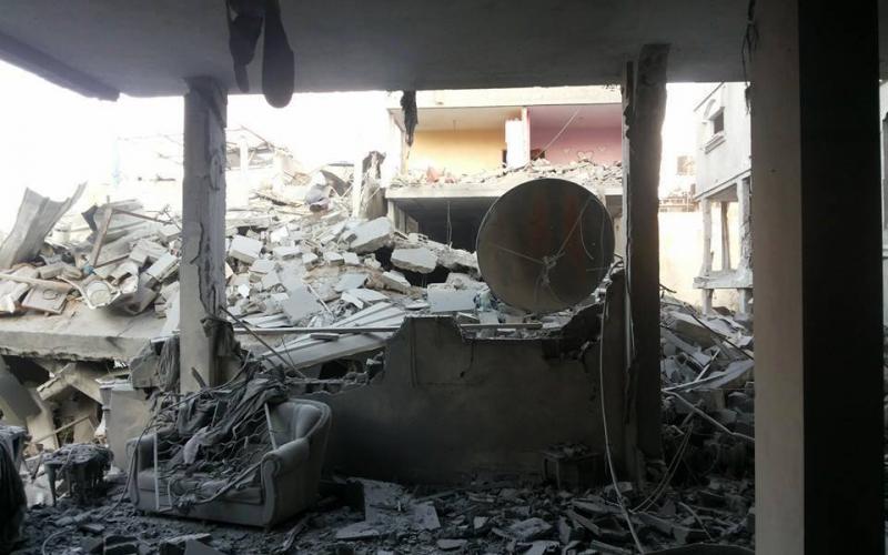صور: تدمير حي القساطنية في المغازي وسط القطاع