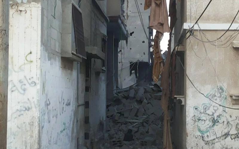 صور: تدمير حي القساطنية في المغازي وسط القطاع