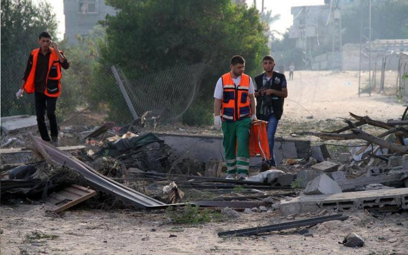 صور: هدم المنازل برفح صباح اليوم
