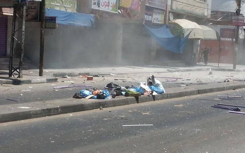 صور: هدم المنازل برفح صباح اليوم