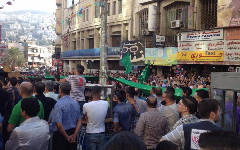 صور: مسيرات بنابلس نصرة لغزة