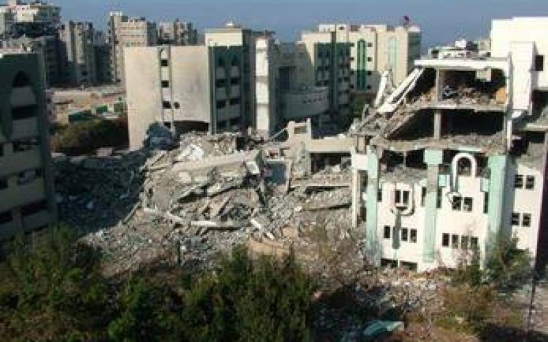 صور: قصف الاحتلال للجامعة الإسلامية بغزة