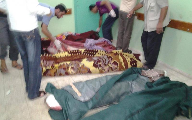 صور: 7 شهداء بحي الجنينة برفح جنوب القطاع