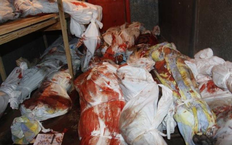 صور: شهداء رفح بثلاجات الخضار والبوظة