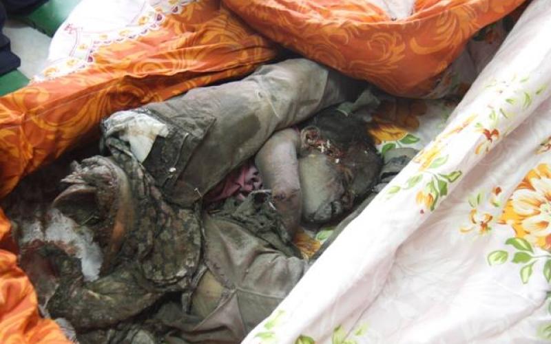صور: شهداء رفح بثلاجات الخضار والبوظة