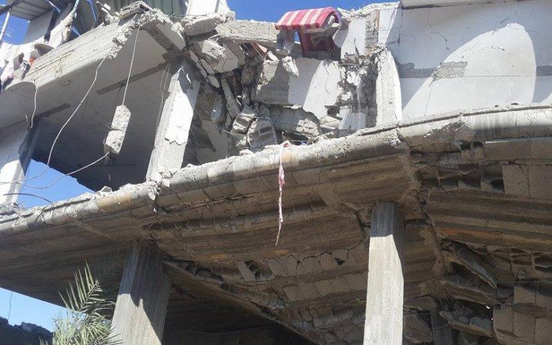 صور: قصف منزل عائلة ماضي بالنصيرات
