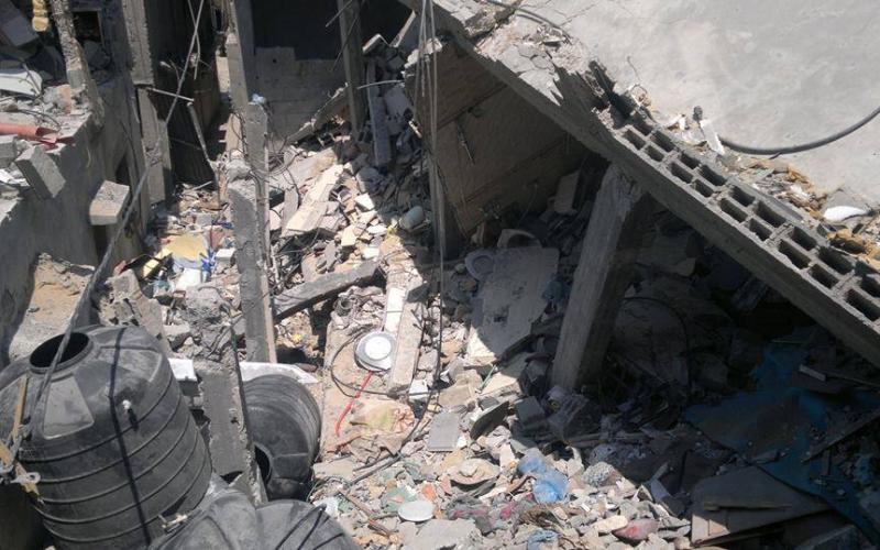 صور: دمار عائلة البيومي وسط القطاع