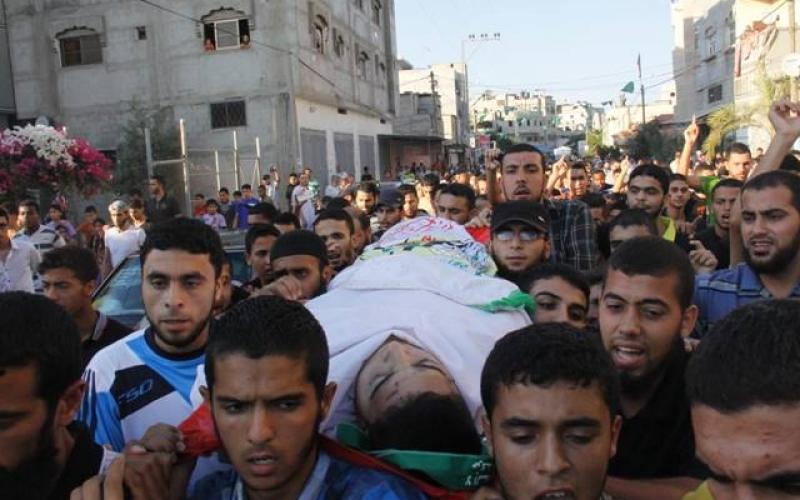 صور: تشييع الشهيد "فرحات" برفح
