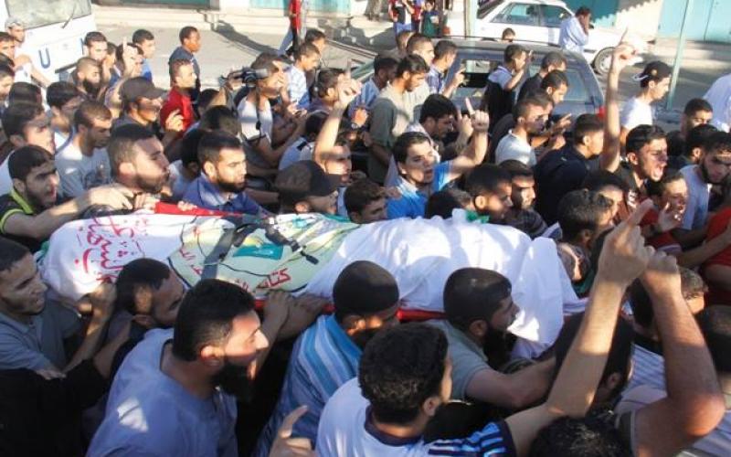 صور: تشييع الشهيد "فرحات" برفح