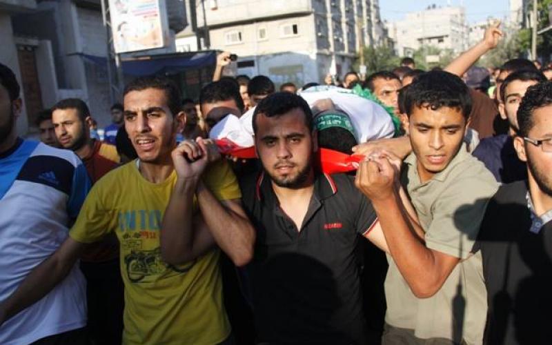 صور: تشييع الشهيد "فرحات" برفح