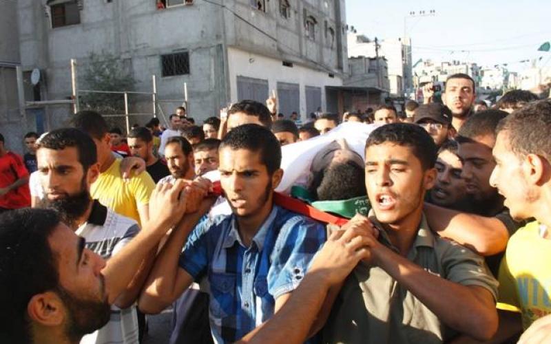 صور: تشييع الشهيد "فرحات" برفح