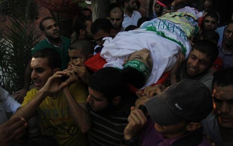 صور: تشييع الشهيد "فرحات" برفح