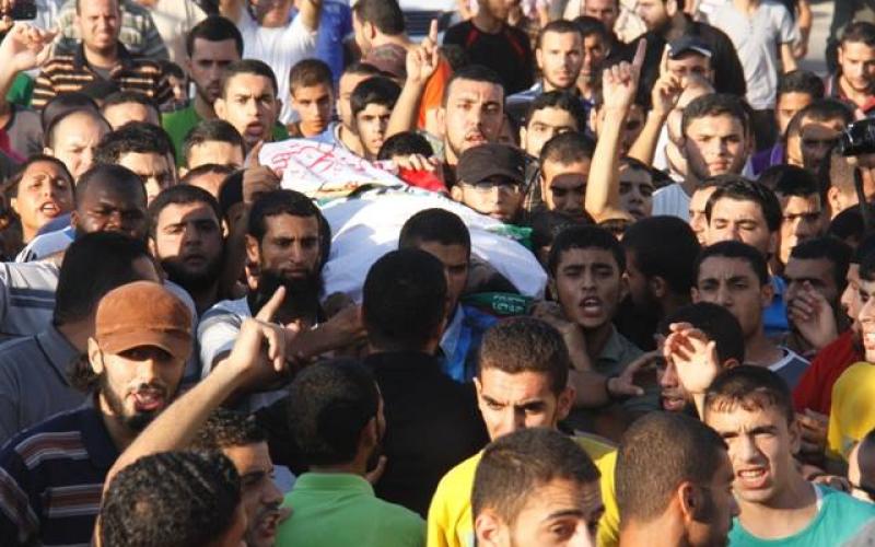 صور: تشييع الشهيد "فرحات" برفح