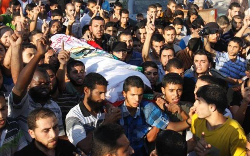 صور: تشييع الشهيد "فرحات" برفح