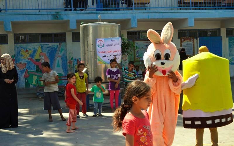 صور: مشروع الدعم النفسي للأطفال النازحين