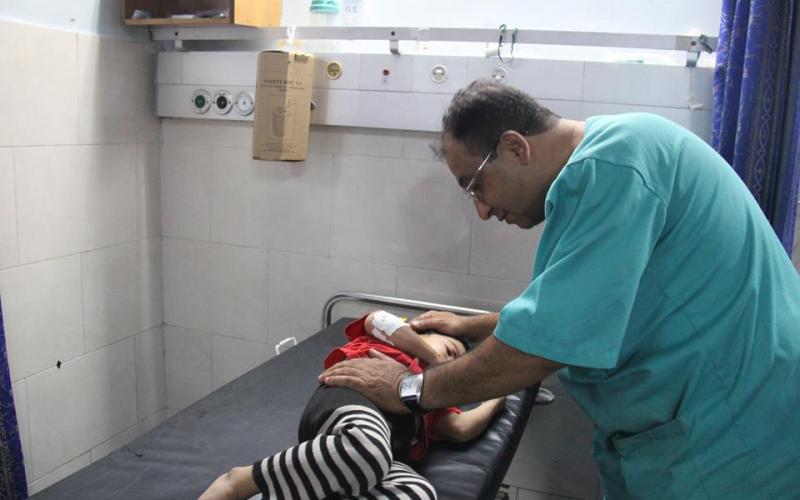 صور: أطفال جرحى بقصف شرق غزة