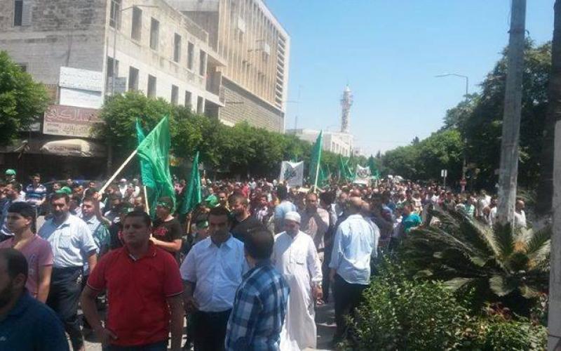 صور: مسيرة حماس في نابلس دعمًا للمقاومة