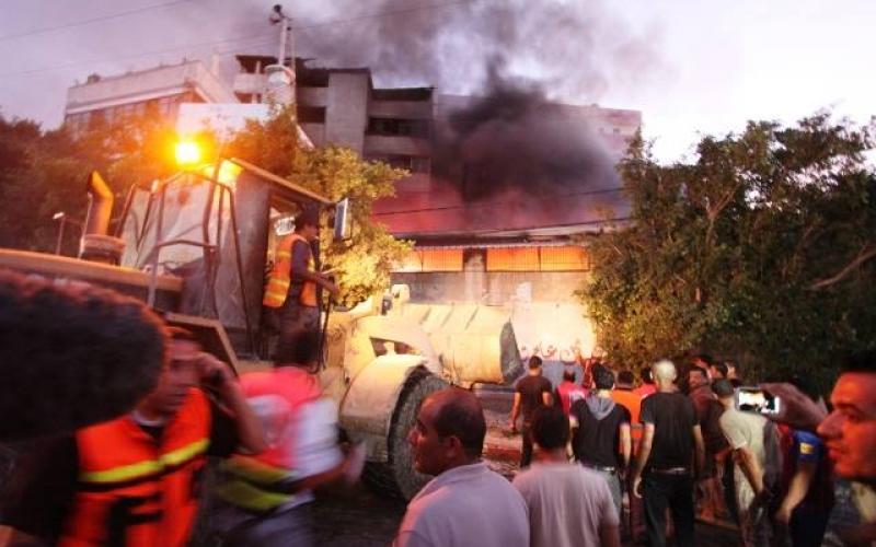 صور: قصف الاحتلال مصنع حبوش للصابون