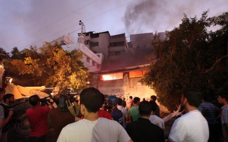 صور: قصف الاحتلال مصنع حبوش للصابون