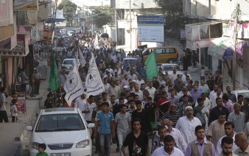 صور: مسيرة حاشدة بخانيونس دعما للمقاومة