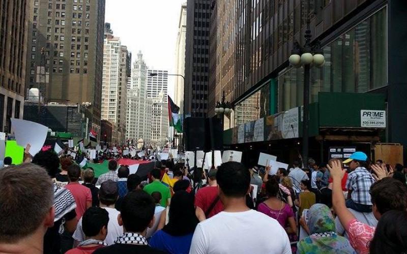 صور: شيكاغو تتضامن مع غزة