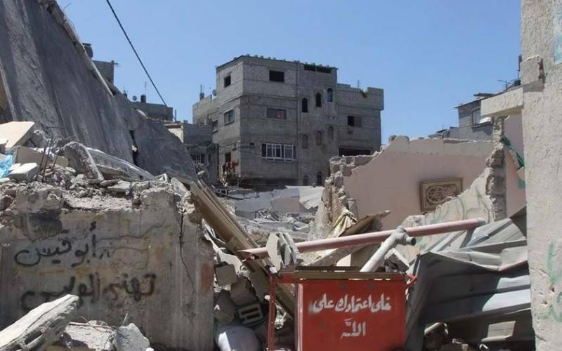 صور: آثار تدمير الاحتلال لمسجد الصفاء بالبريج