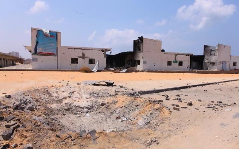 صور: استهداف غرف الصيادين بميناء غزة