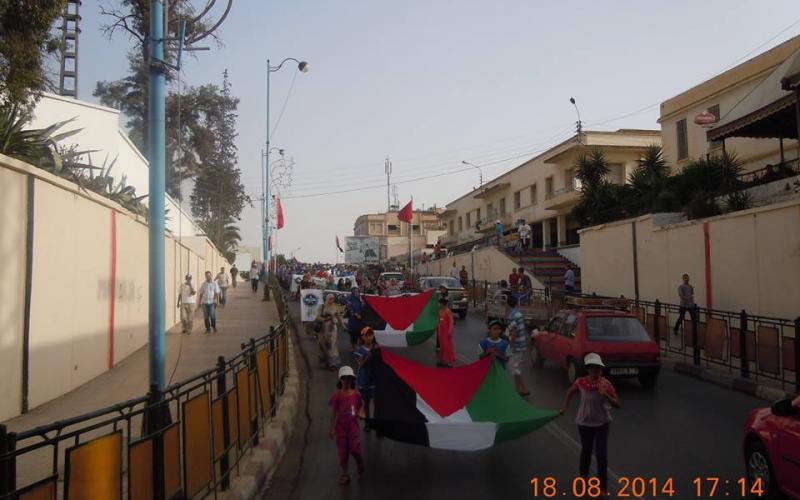 صور: وقفة تضامنية في المغرب نُصرة لغزة