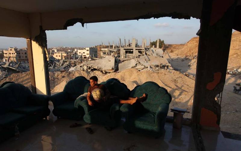 صور: نازحون يعودون لمنازلهم المدمرة