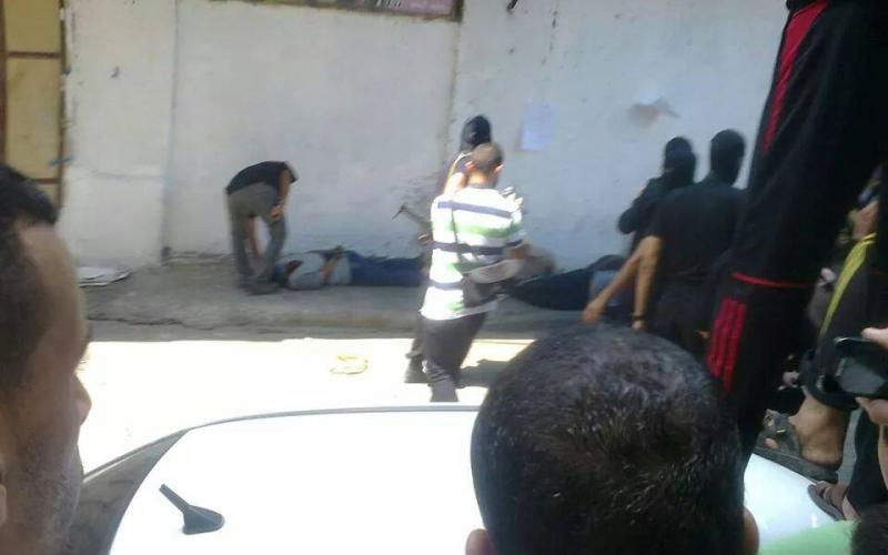 صور: إعدام 7 من المتخابرين ظهر اليوم بغزة