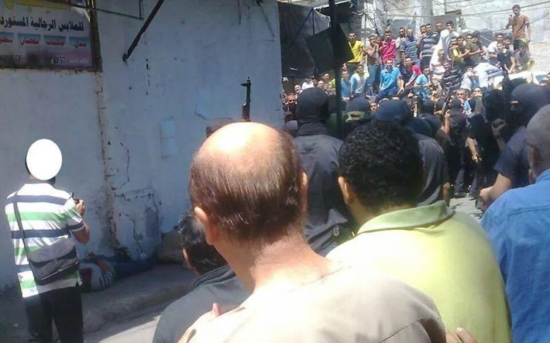 صور: إعدام 7 من المتخابرين ظهر اليوم بغزة
