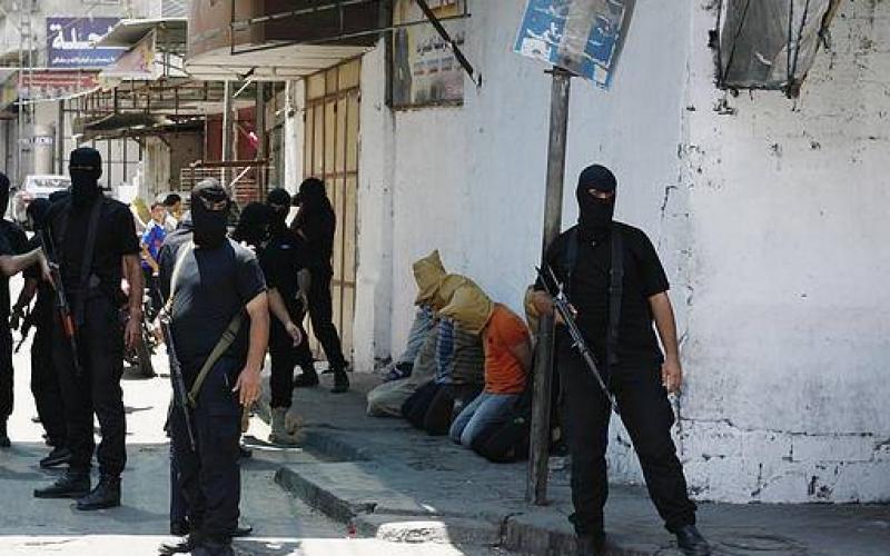 صور: إعدام 7 من المتخابرين ظهر اليوم بغزة