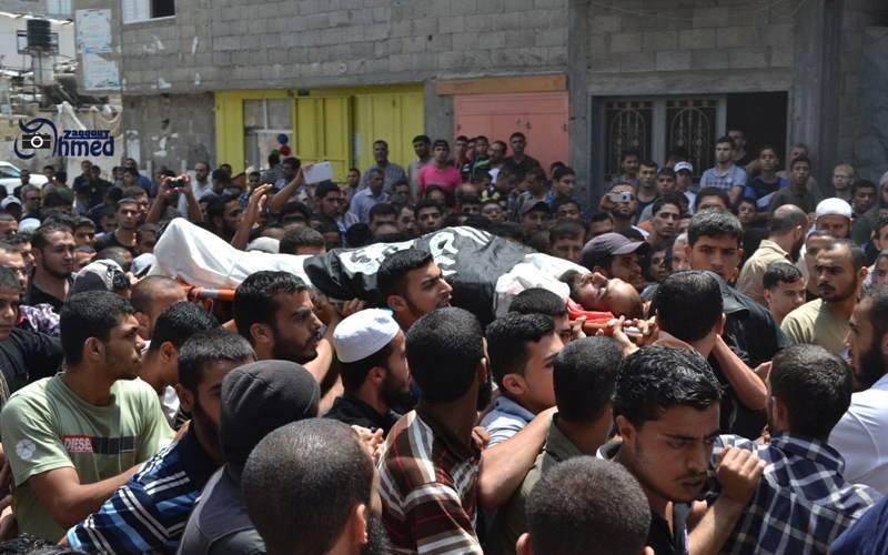 صور: جنازة الشهيد ياسين أبو حمد بالنصيرات