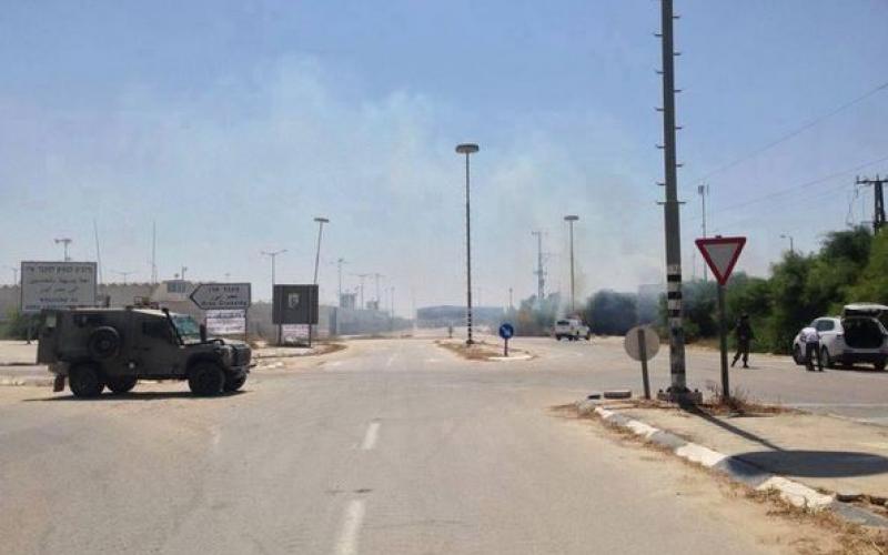 صور: قصف القسام لموقع "إيرز" ظهر اليوم