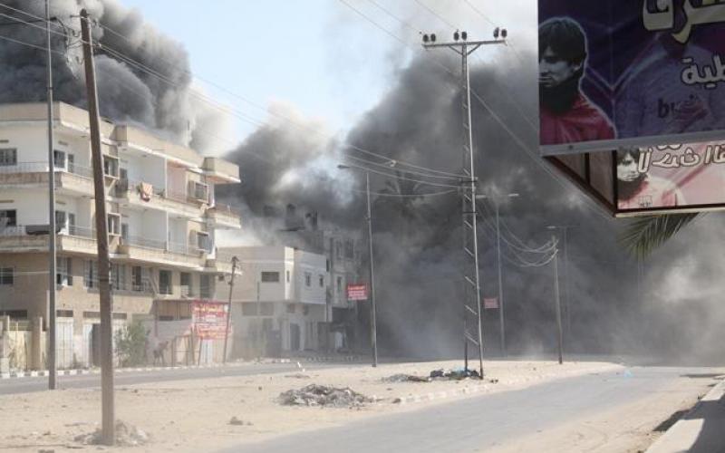 صور: دمار هائل في حي "معروف" بخانيونس