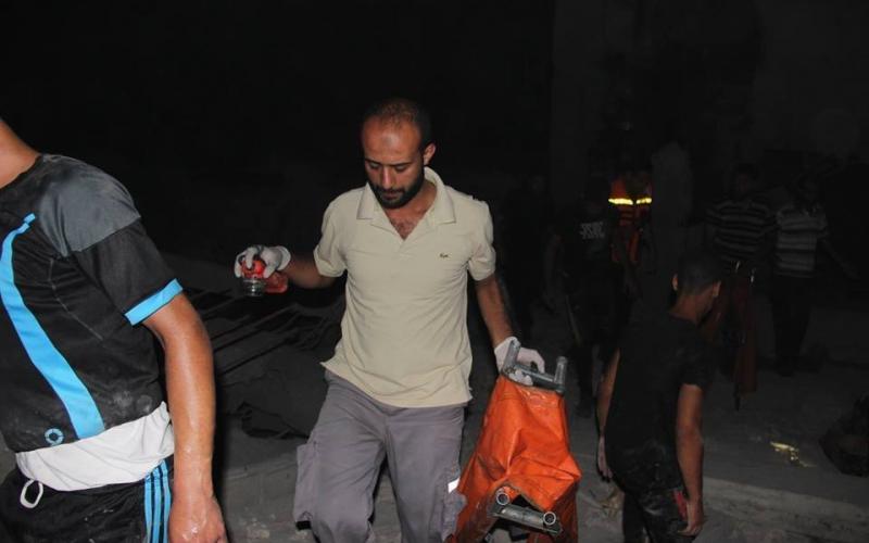 صور: قصف الاحتلال لمنزل عائلة "حمادة"