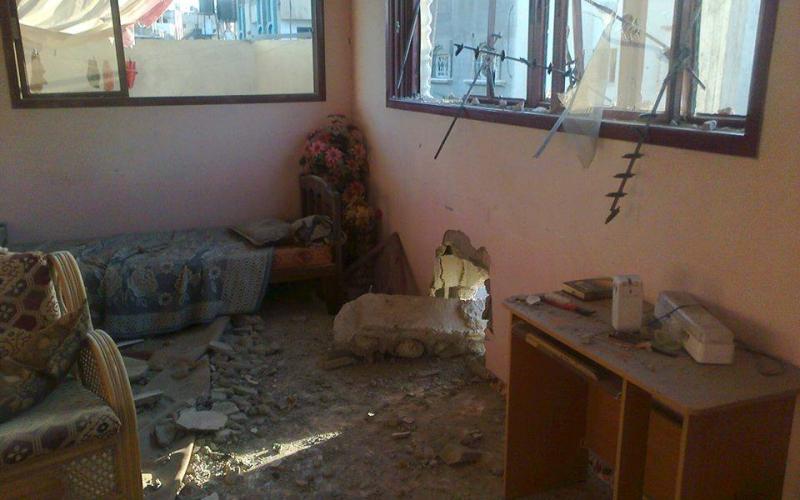 صور: قصف منزل عائلة أبو أمونة بالنصيرات