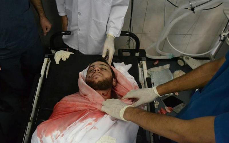 صور: وداع الصحفي "مرتجى" بمشفى الشفاء