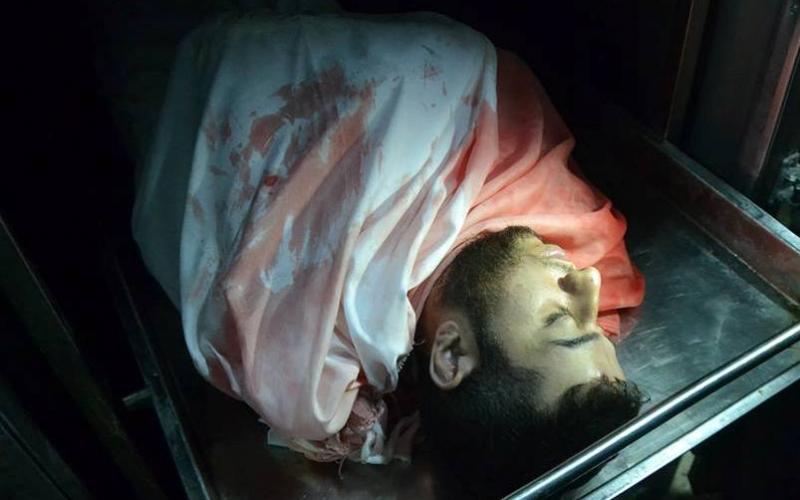 صور: وداع الصحفي "مرتجى" بمشفى الشفاء