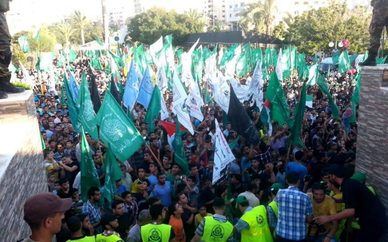 صور: مسيرة حاشدة بغزة بمناسبة الانتصار