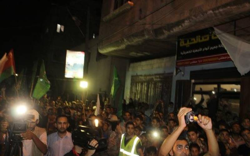 صور: مسيرة البيعة في خانيونس للقائد العام للقسام