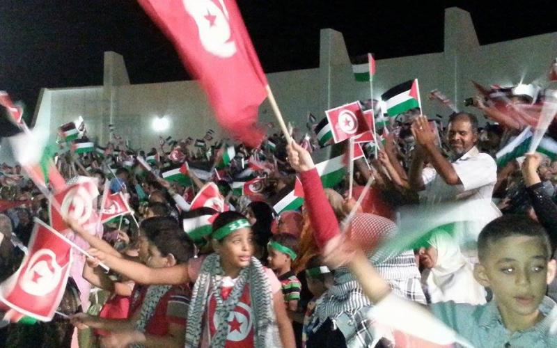 صور: تونس تحتفل بانتصار غزة