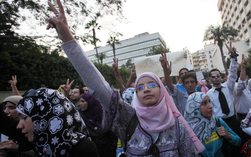 تظاهرات بالقاهرة تنديداً بقانون الطوارئ
