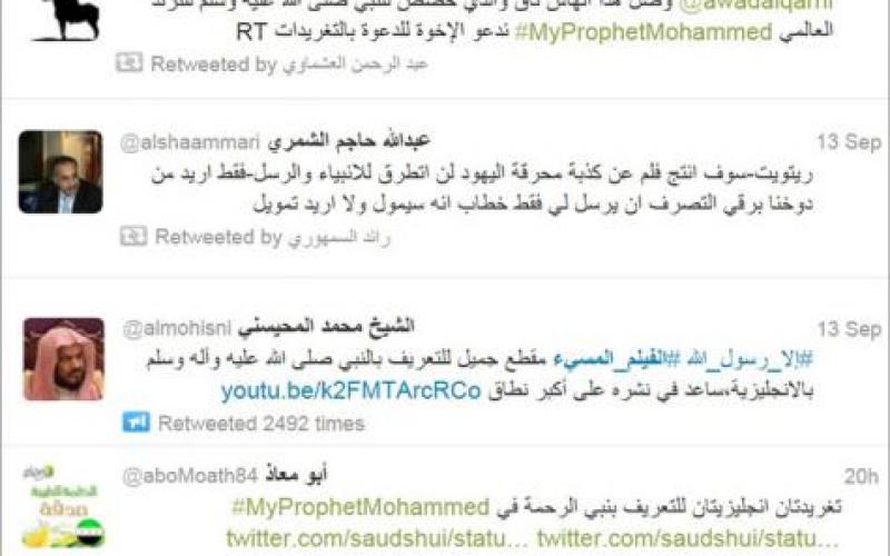 صور.. تغريدات نصرة لرسول الله