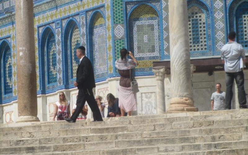 صور..مغتصبون يؤدون شعائر تلمودية بالأقصى