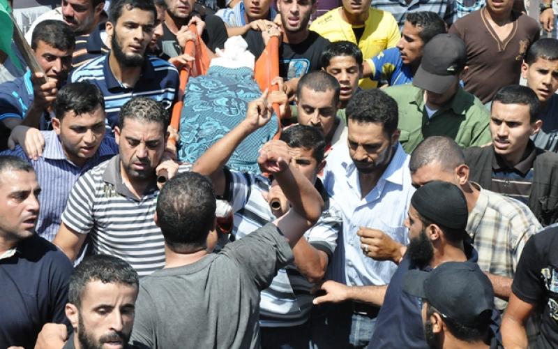 صور.. تشييع شهيدين ارتقيا أمس برفح