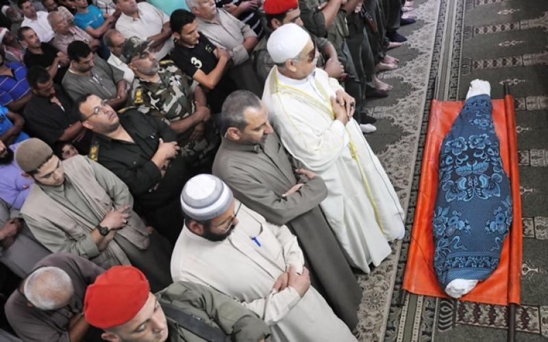 صور.. تشييع شهيدين ارتقيا أمس برفح