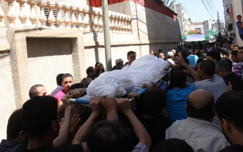صور.. تشييع شهيدين ارتقيا أمس برفح